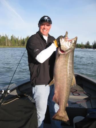 Brent Loggins of Atlanta GA with 50+ LB King Salmon caught on 7-20-11.JPG